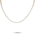 Exclusive 14K Yellow Gold 5.16ct Lab-Grown Diamond Tennis Necklace MF22-072225 – Add a touch of luxury to any outfit or occas