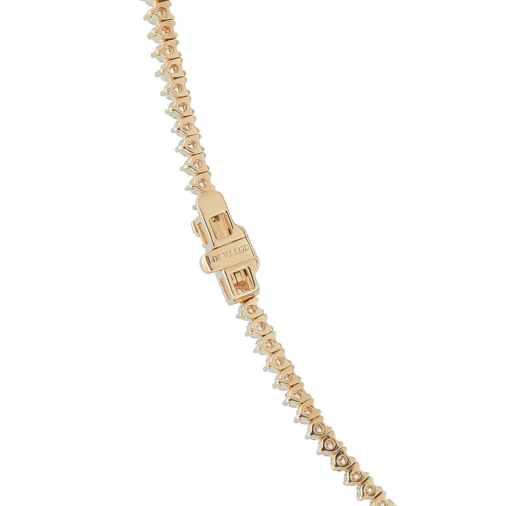 Exclusive 14K Yellow Gold 5.16ct Lab-Grown Diamond Tennis Necklace