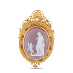 Exclusive  14K Yellow Gold Cameo Locket Pendant