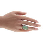 Antique 18K Rose Gold 0.70ct Diamond and Opal Cocktail Ring
