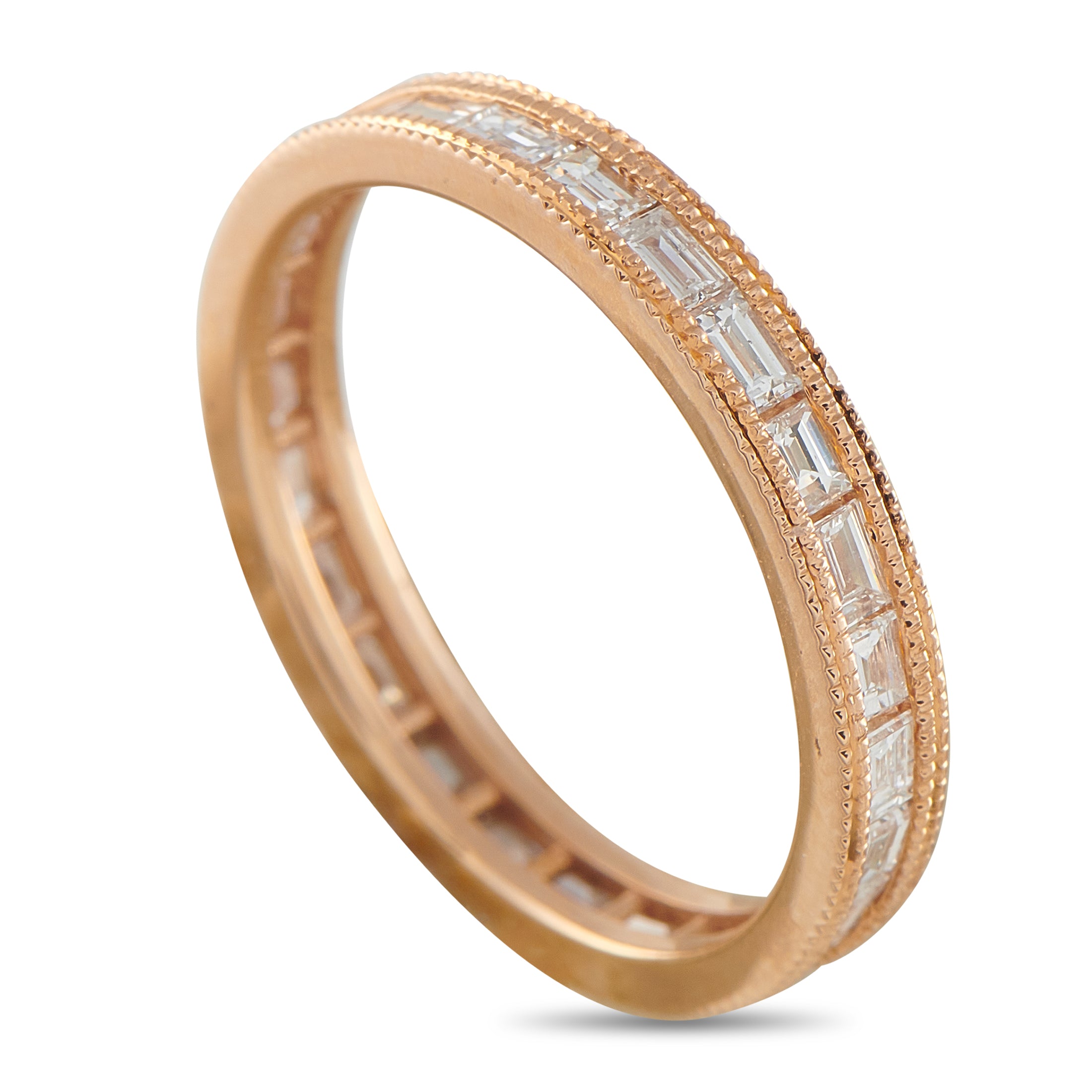 18K Rose Gold 0.75ct Diamond Eternity Band