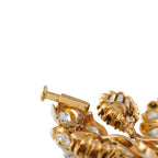 Exclusive Platinum and 18K Rose Gold 4.52ct Diamond Edwardian Flower Brooch