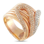 18K Rose Gold 2.50ct White and Colored Diamond Ring