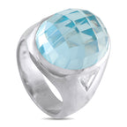 18K White Gold 12.0ct Aquamarine Ring