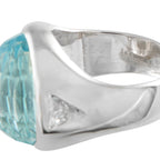 18K White Gold 12.0ct Aquamarine Ring