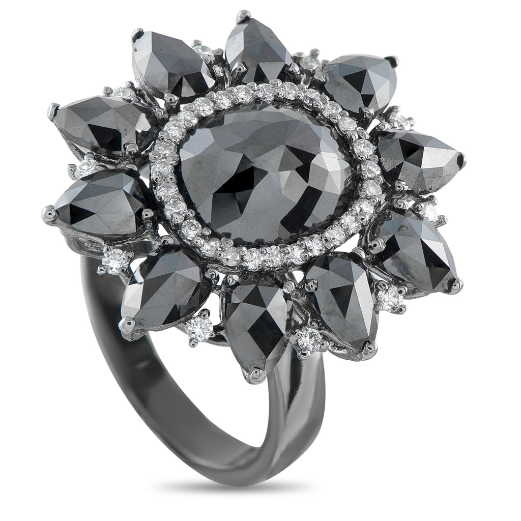 18K White Gold 7.61ct Diamond Ring