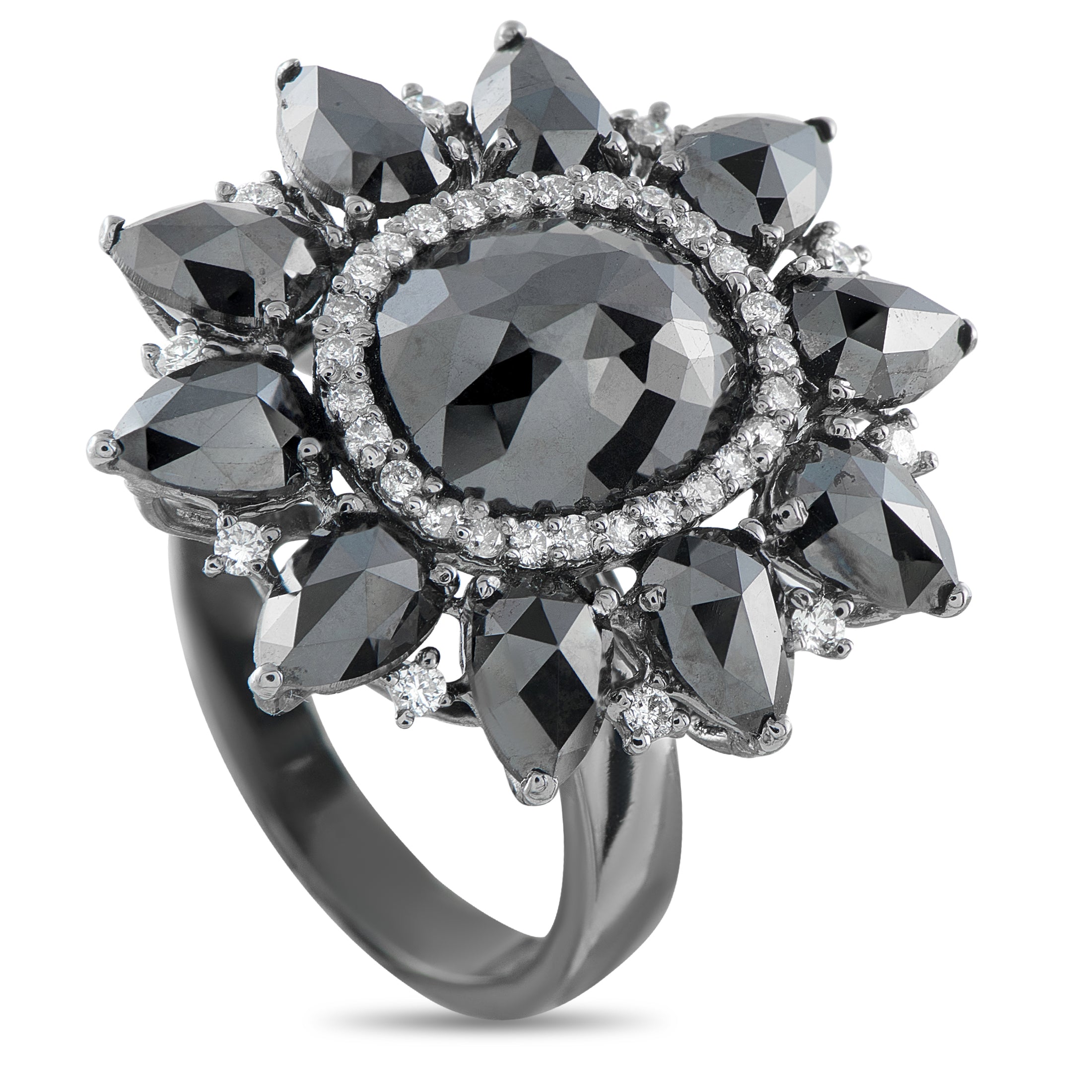 18K White Gold 7.61ct Diamond Ring