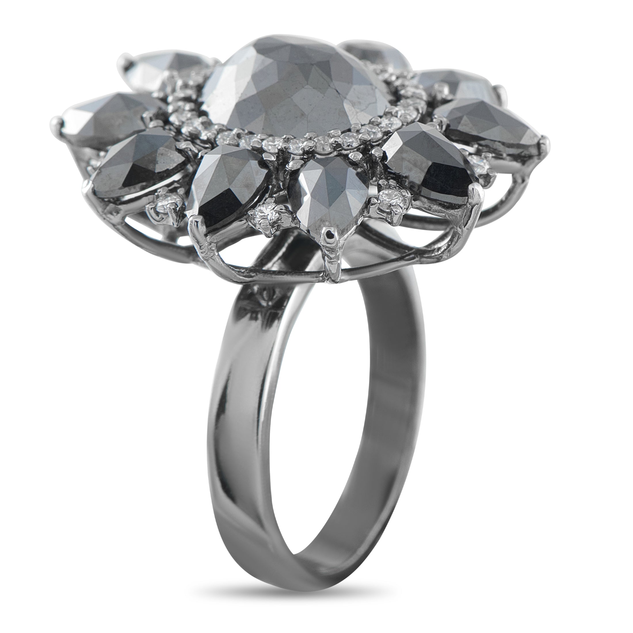 18K White Gold 7.61ct Diamond Ring