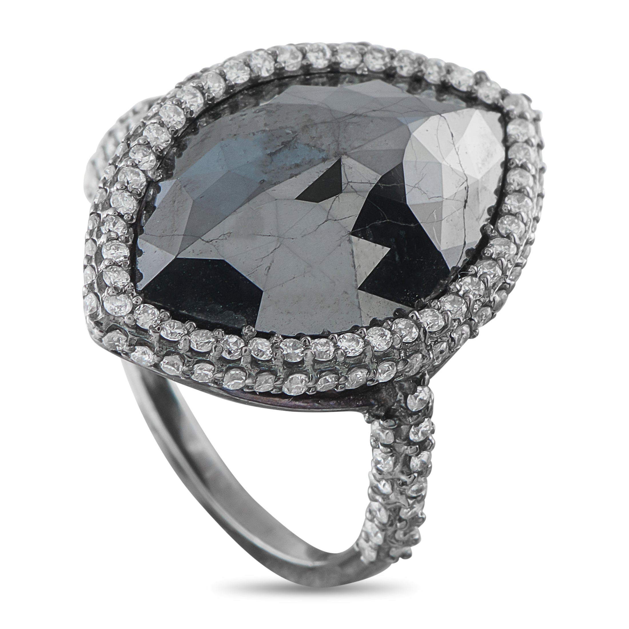 18K White Gold 11.03ct Diamond Ring
