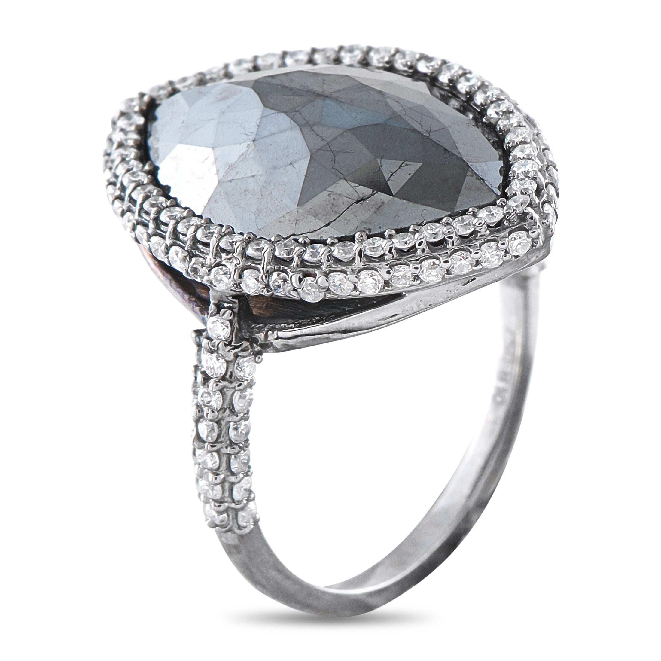 18K White Gold 11.03ct Diamond Ring