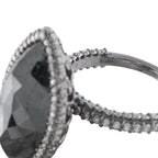 18K White Gold 9.0ct White and Black Diamond Ring