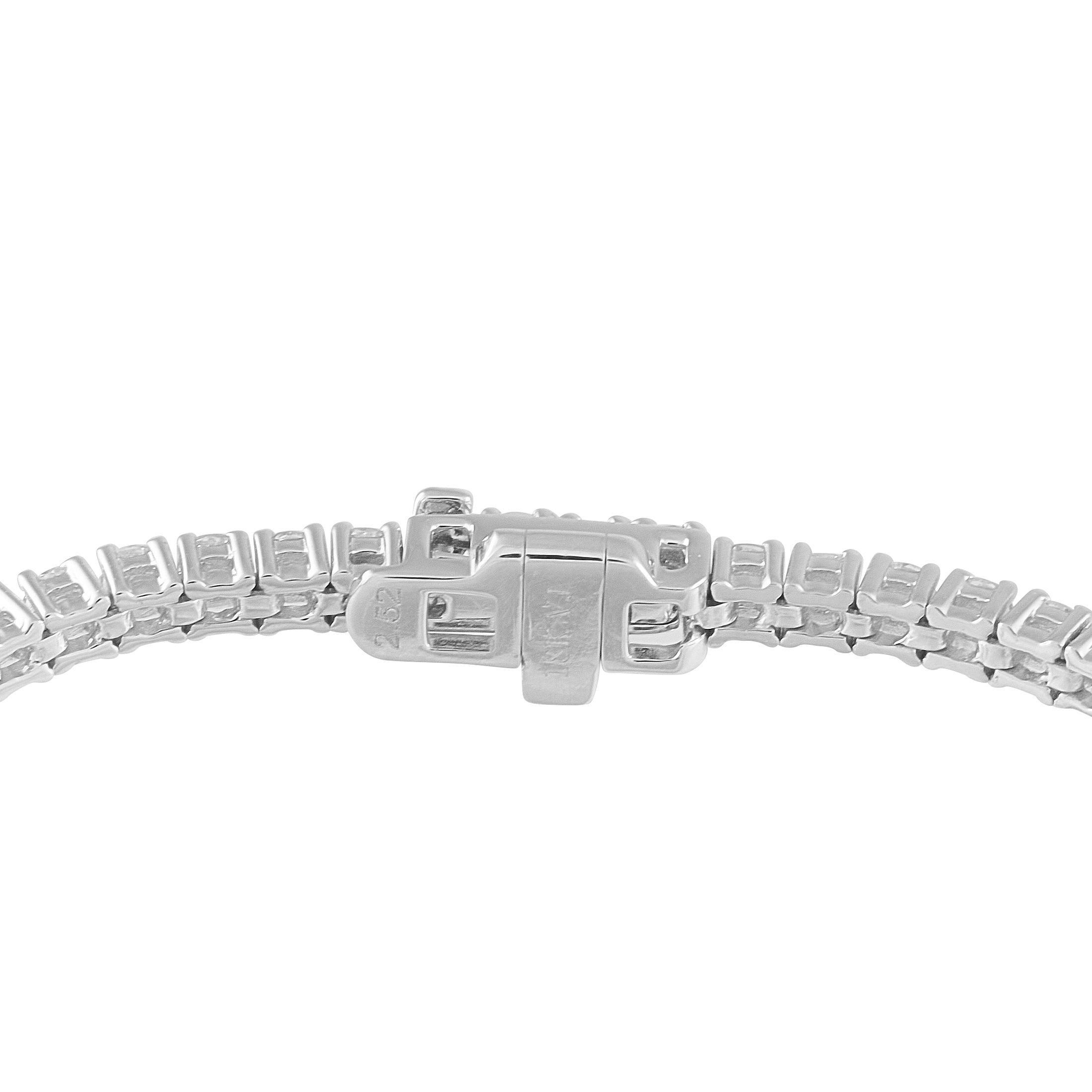 Exclusive 18K White Gold 2.65ct Diamond Tennis Bracelet