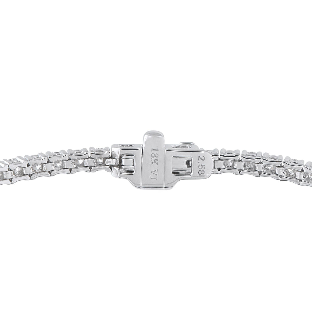 Exclusive 18K White Gold 2.71ct Diamond Tennis Bracelet