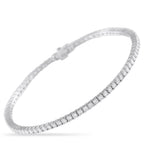 18K White Gold 3.10ct Diamond Tennis Bracelet