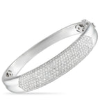 Exclusive 18K White Gold 5.82ct Diamond Bangle Bracelet MF12-082025 – Perfect for every occasion, this diamond bangle shines 