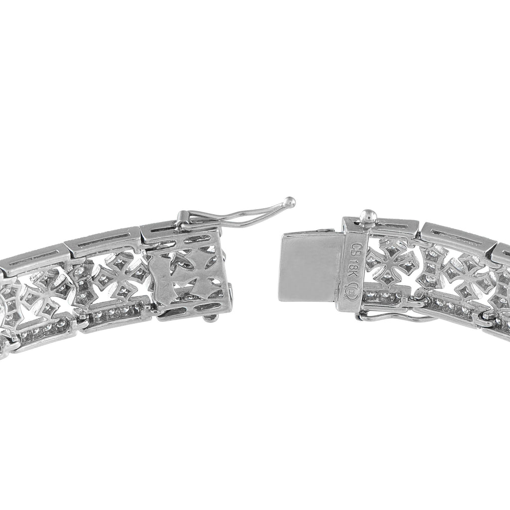 Exclusive 18K White Gold 2.90ct Diamond Bracelet