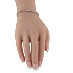 18K White Gold 3.15ct Diamond Tennis Bracelet