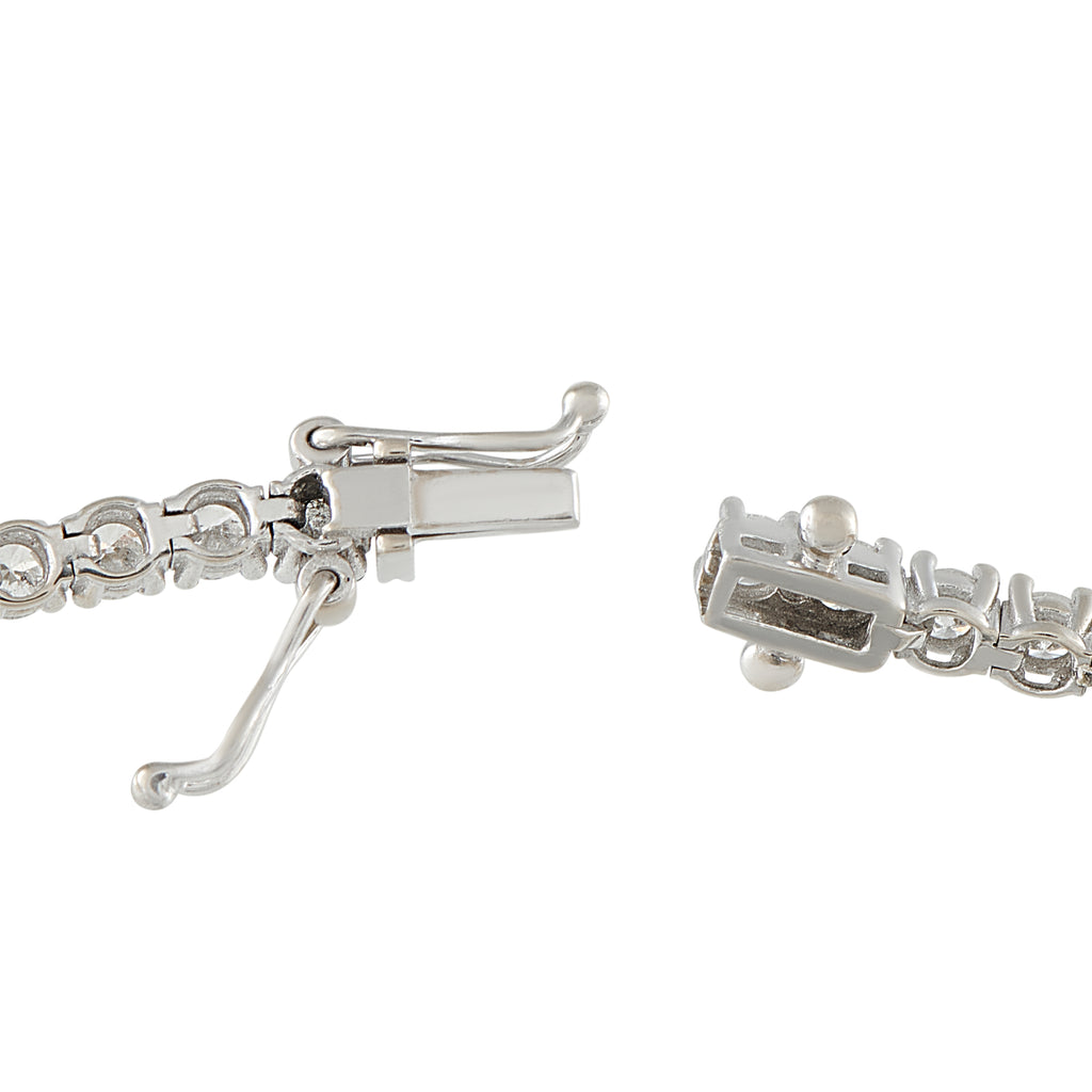 18K White Gold 3.15ct Diamond Tennis Bracelet