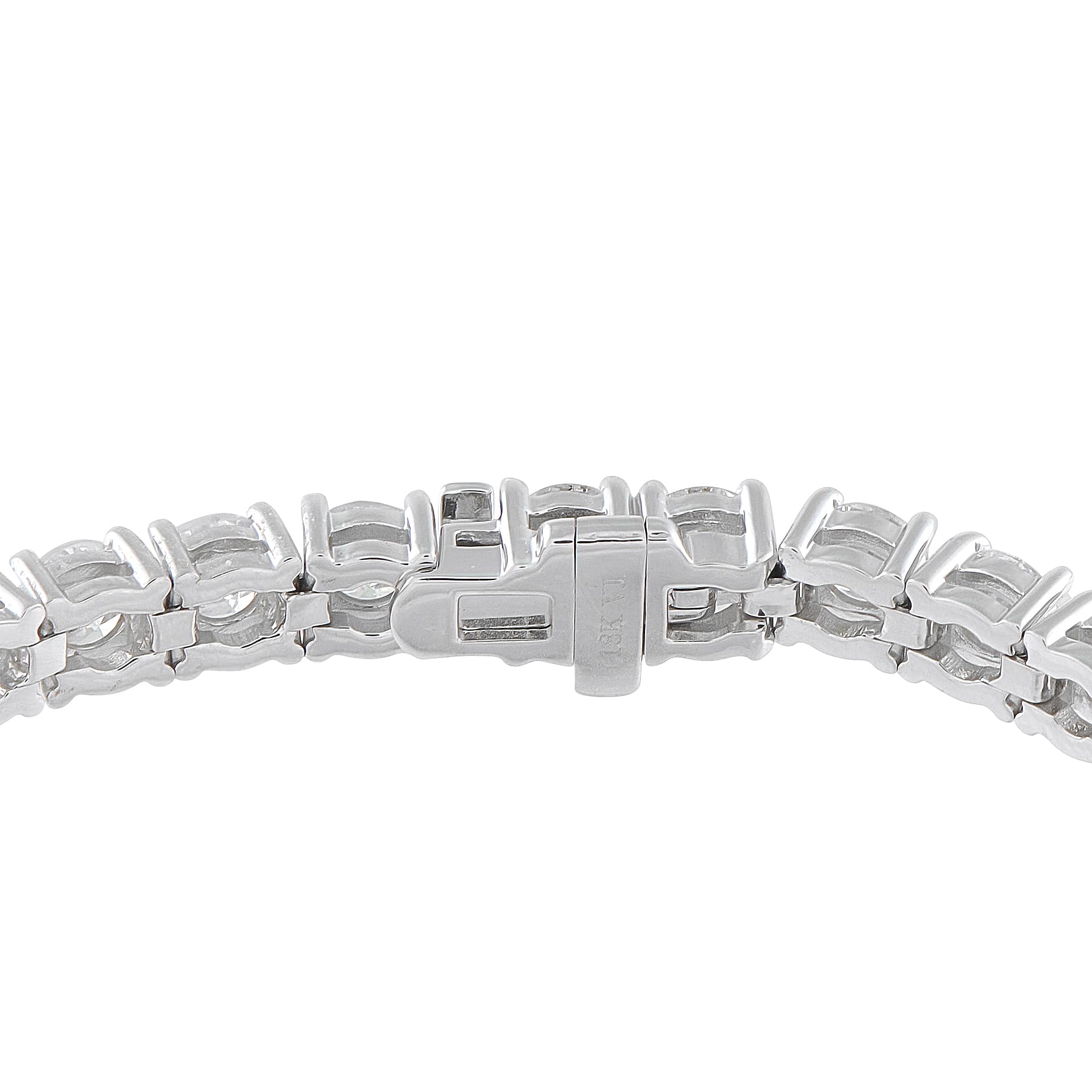 Exclusive 18K White Gold 10.70ct Diamond Tennis Bracelet