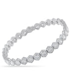 18K White Gold 8.75ct Diamond Bracelet