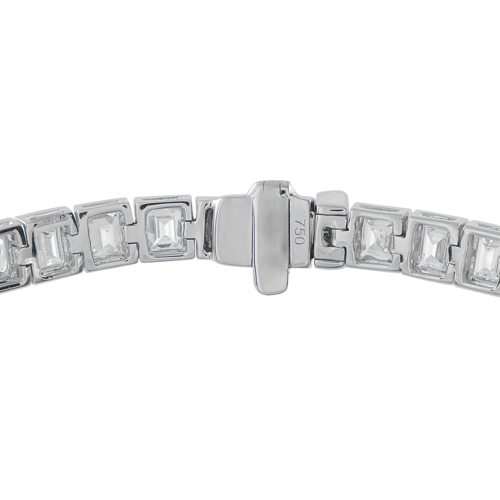 18K White Gold 7.40ct Diamond Bracelet