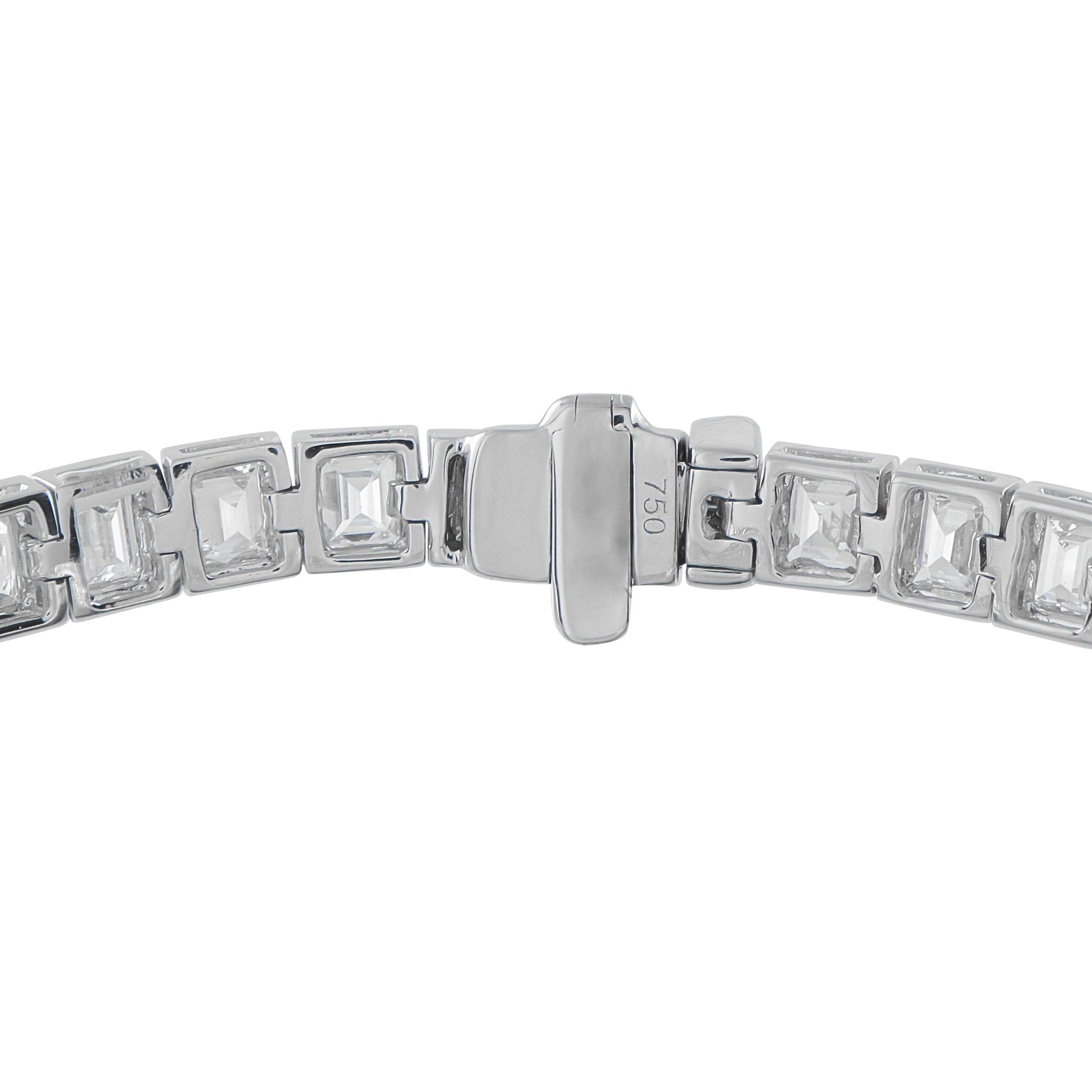 18K White Gold 7.40ct Diamond Bracelet