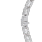 18K White Gold 11.30ct Emerald-Cut Diamond Line Bracelet