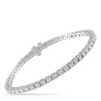 18K White Gold 4.50ct Diamond Tennis Bracelet