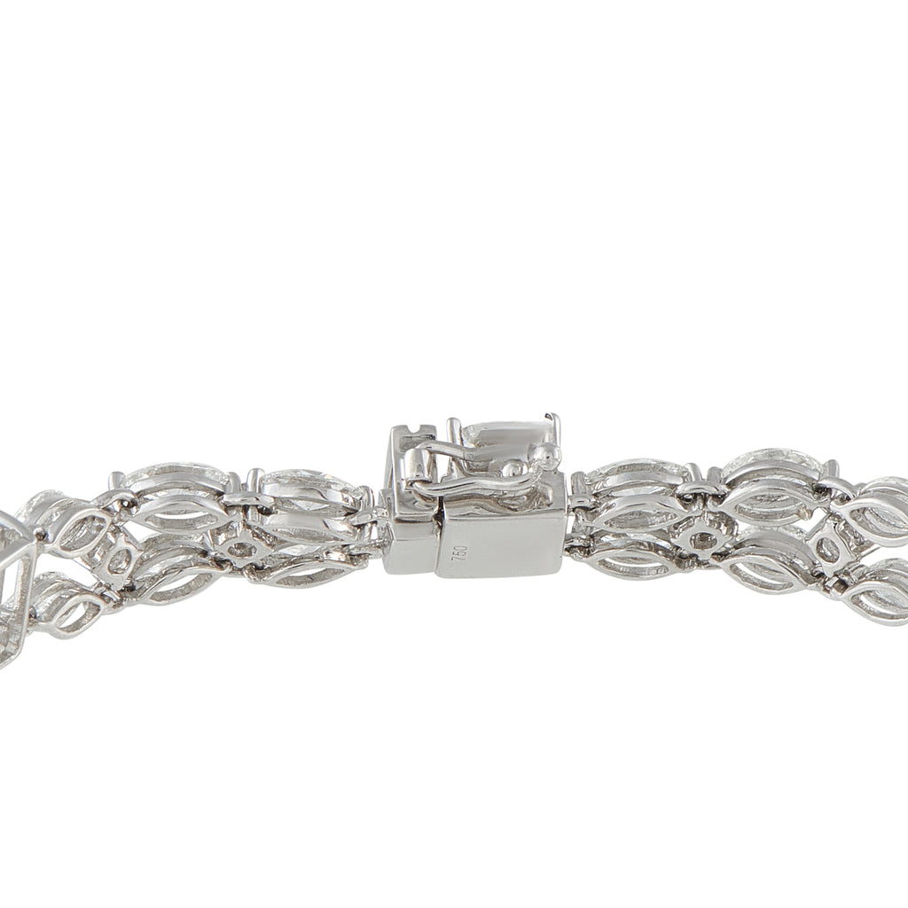 18K White Gold 14.40ct Diamond Bracelet