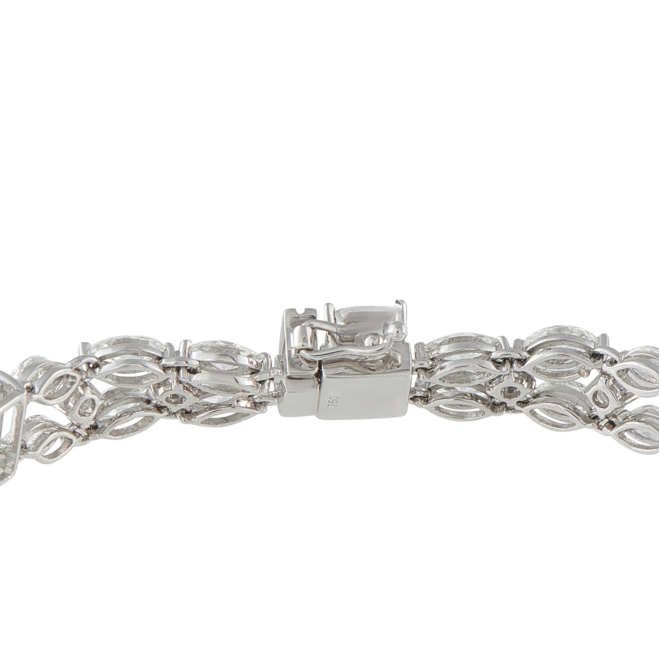 18K White Gold 14.40ct Diamond Bracelet