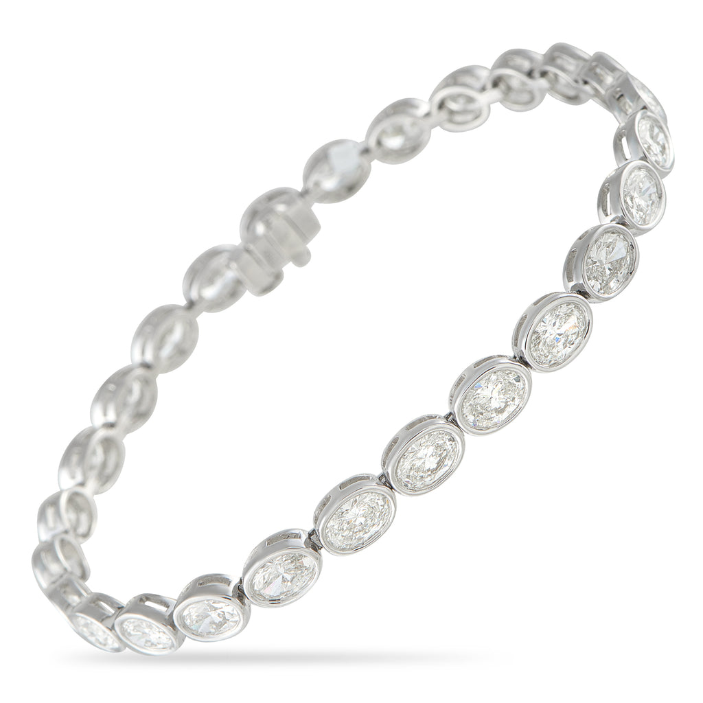 18K White Gold 8.05ct Diamond Bracelet