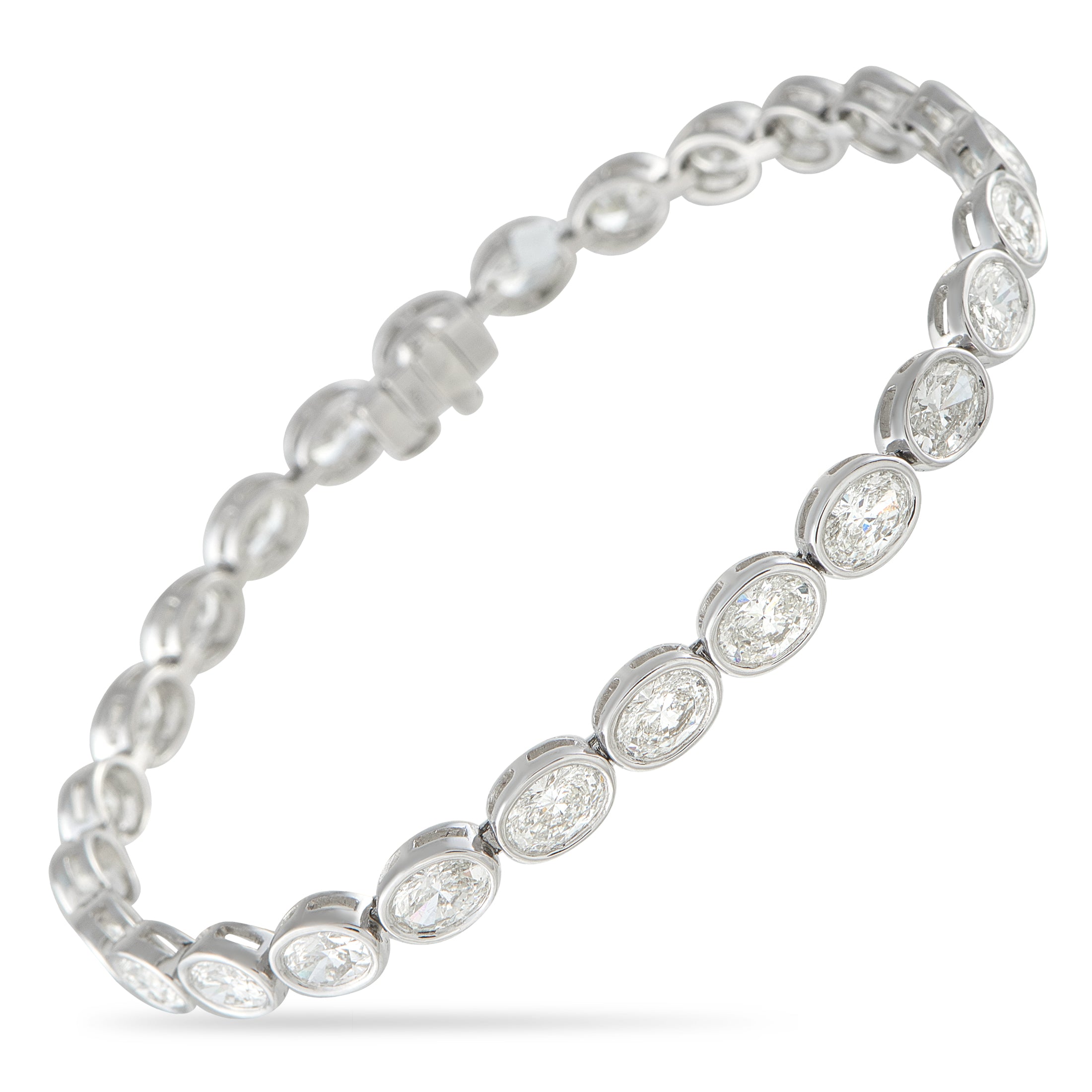 18K White Gold 8.05ct Diamond Bracelet