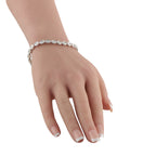 18K White Gold 8.05ct Diamond Bracelet