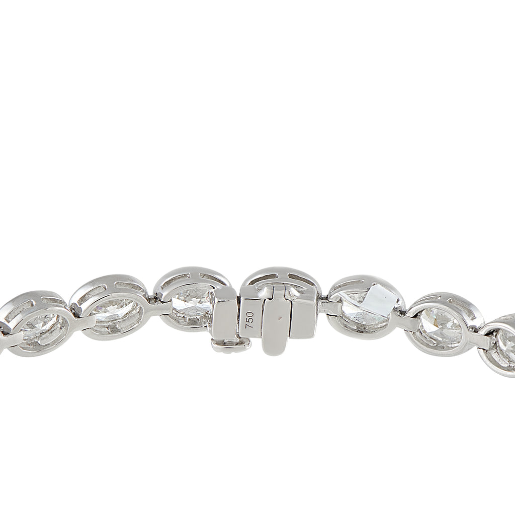 18K White Gold 8.05ct Diamond Bracelet