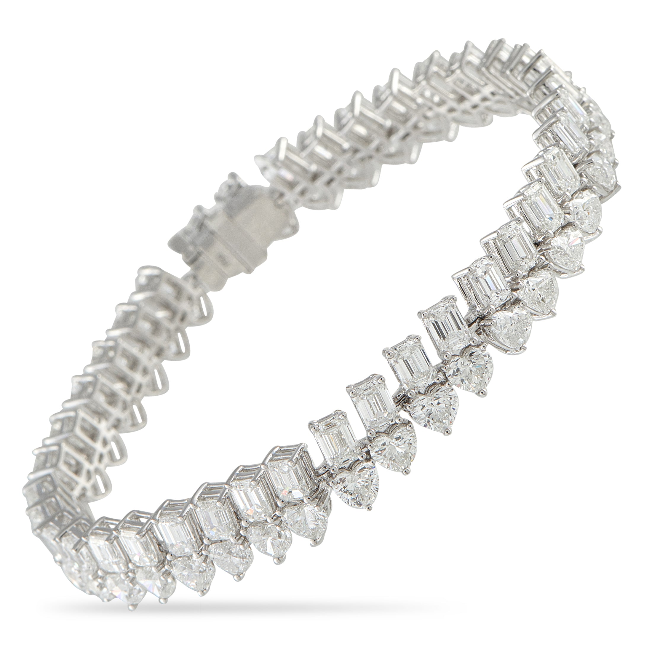 18K White Gold 18.30ct Diamond Bracelet