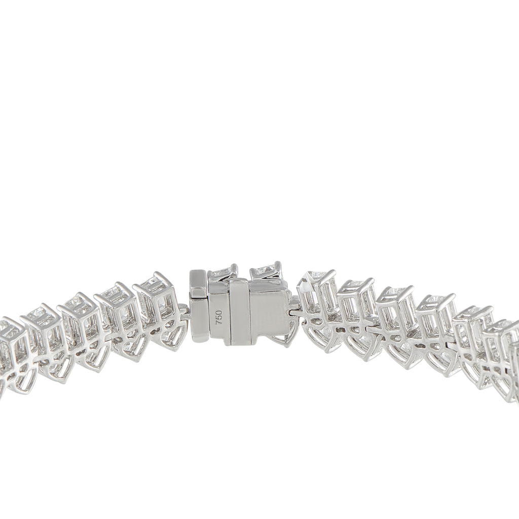 18K White Gold 18.30ct Diamond Bracelet