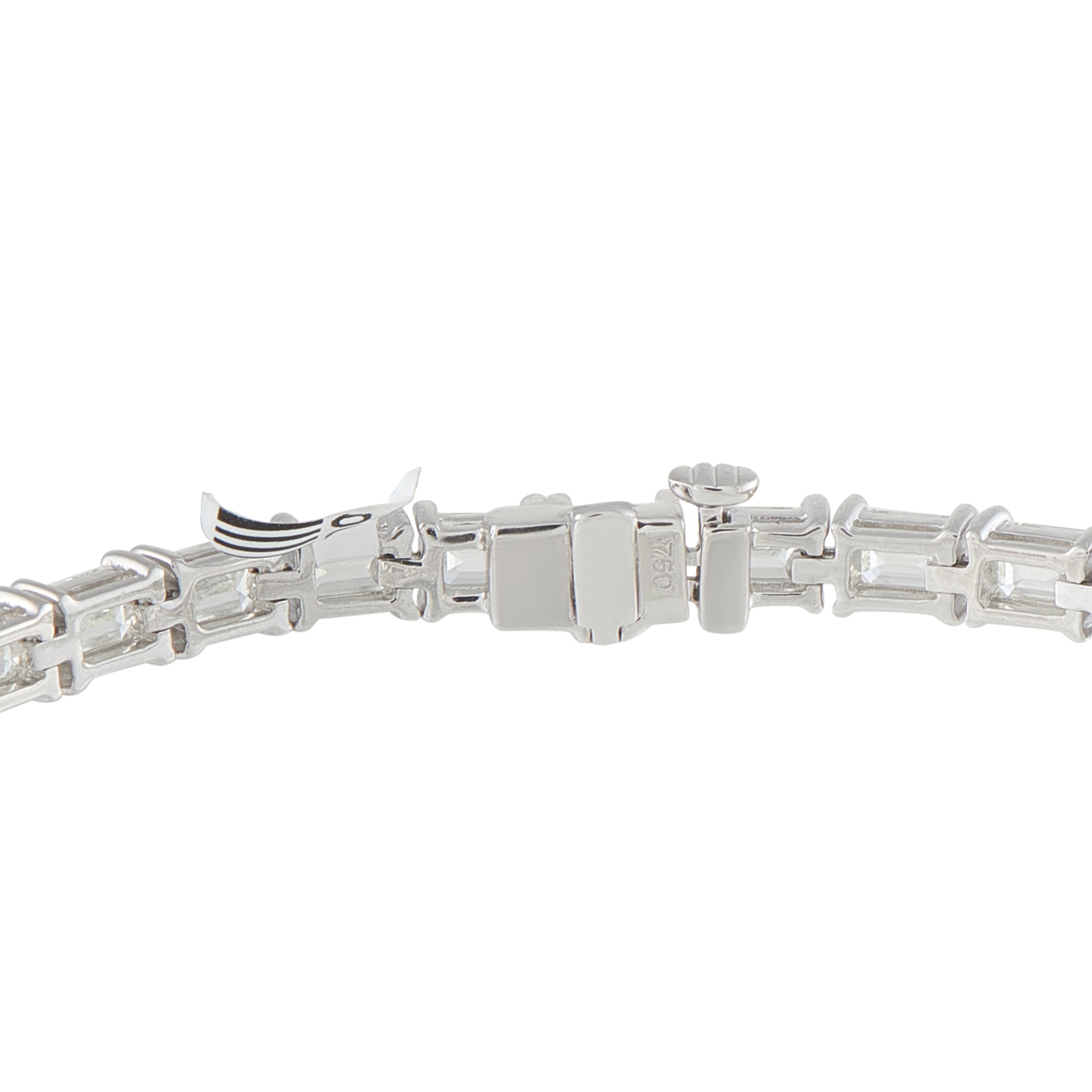 18K White Gold 9.40ct Diamond Line Bracelet