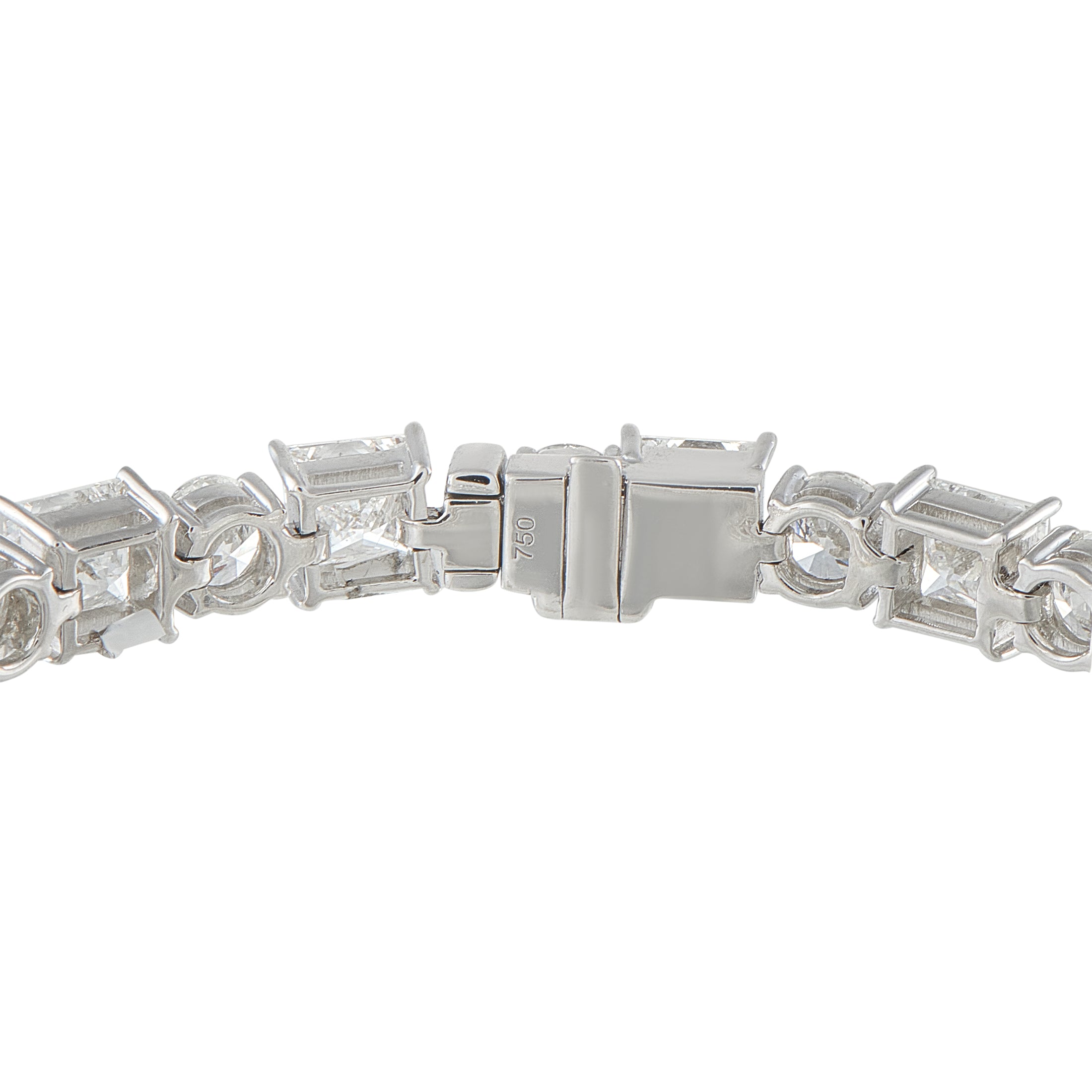 18K White Gold 19.50ct Diamond Tennis Bracelet