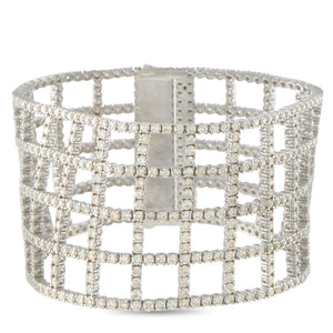 18K White Gold 23.44ct Fancy Yellow Diamond Bracelet
