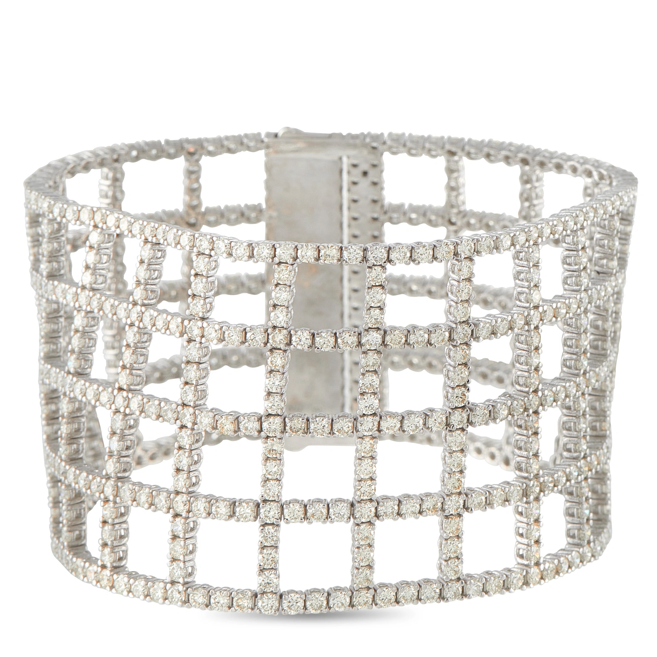 18K White Gold 23.44ct Fancy Yellow Diamond Bracelet