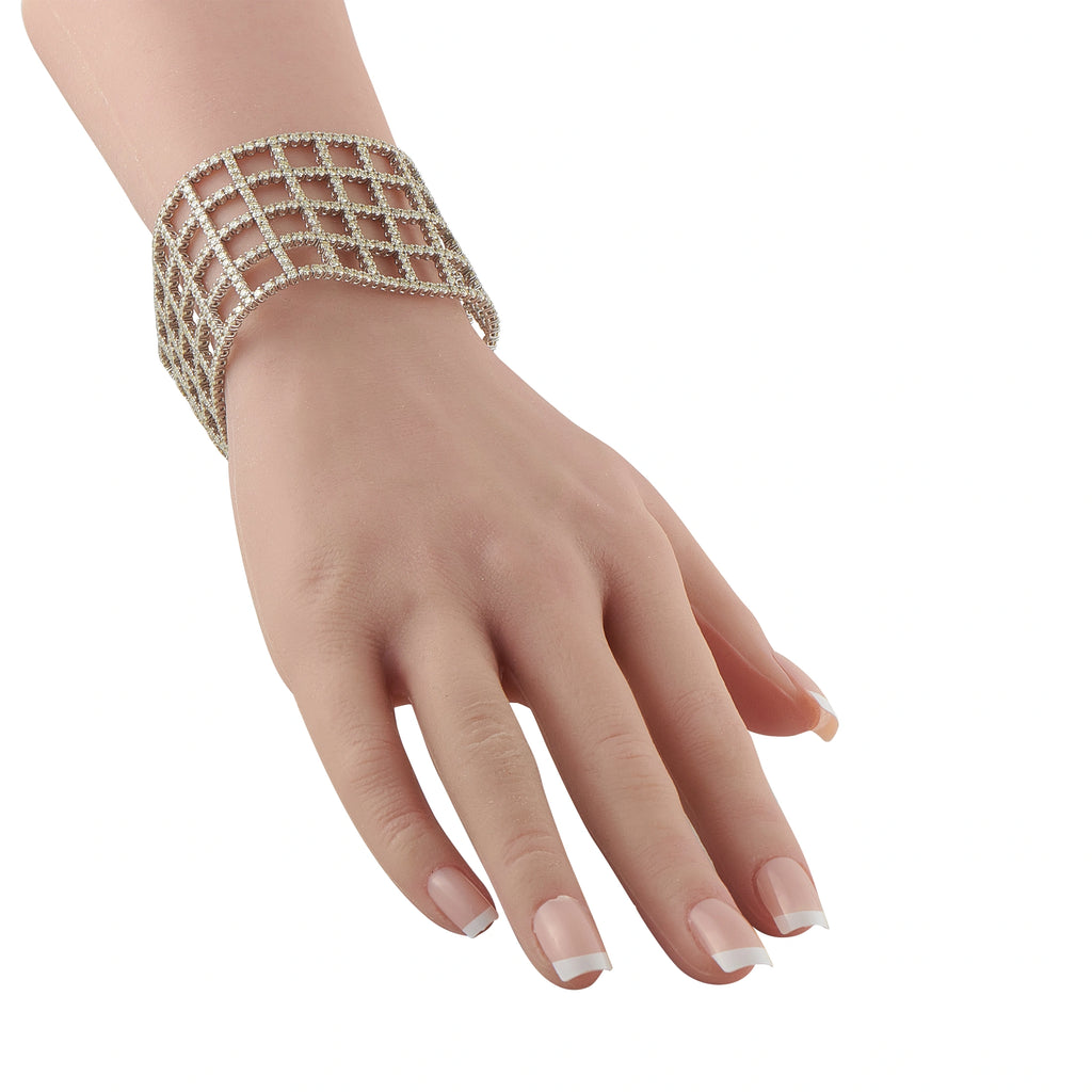 18K White Gold 23.44ct Fancy Yellow Diamond Bracelet