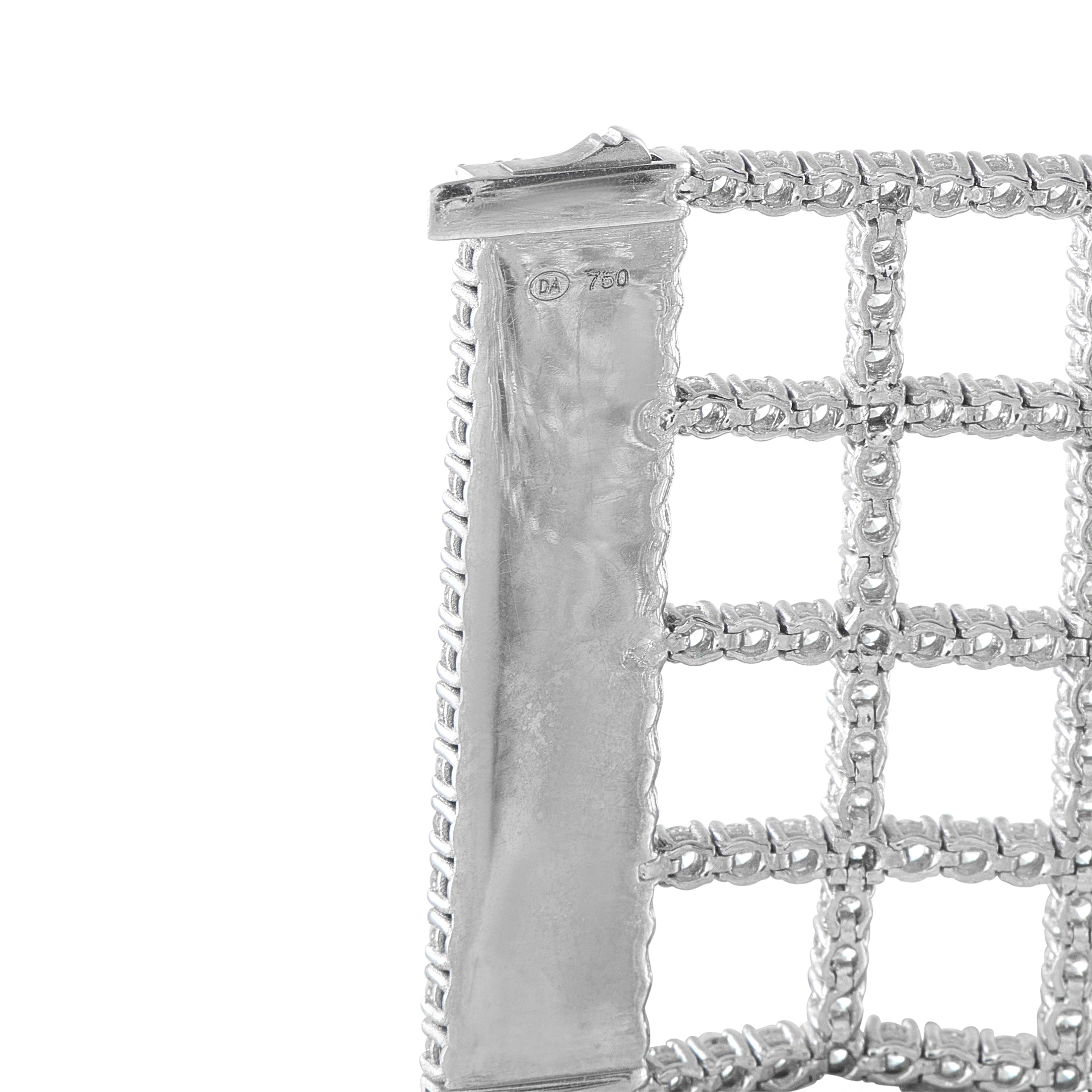 18K White Gold 23.44ct Fancy Yellow Diamond Bracelet