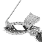 Exclusive 18K White Gold 2.75ct Diamond Bow Brooch