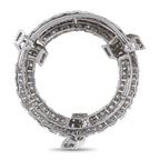 18K White Gold 2.0ct Diamond Open Circle Brooch