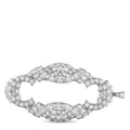 Antique 18K White Gold 5.0ct Diamond Plaque Brooch