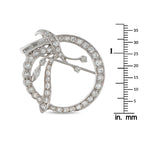 18K White Gold 1.40ct Diamond Circle Brooch