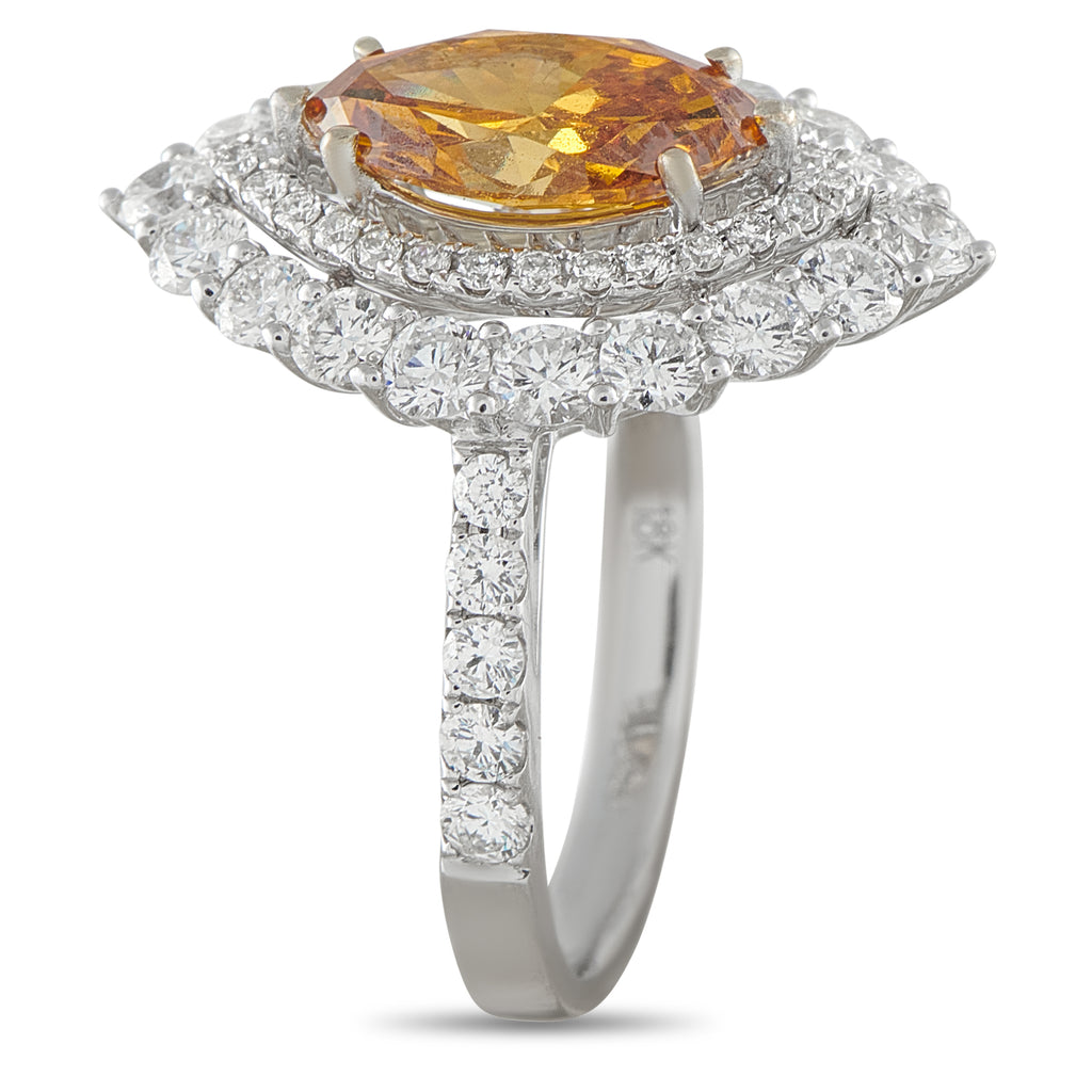 18K White Gold 4.97ct Diamond Ring