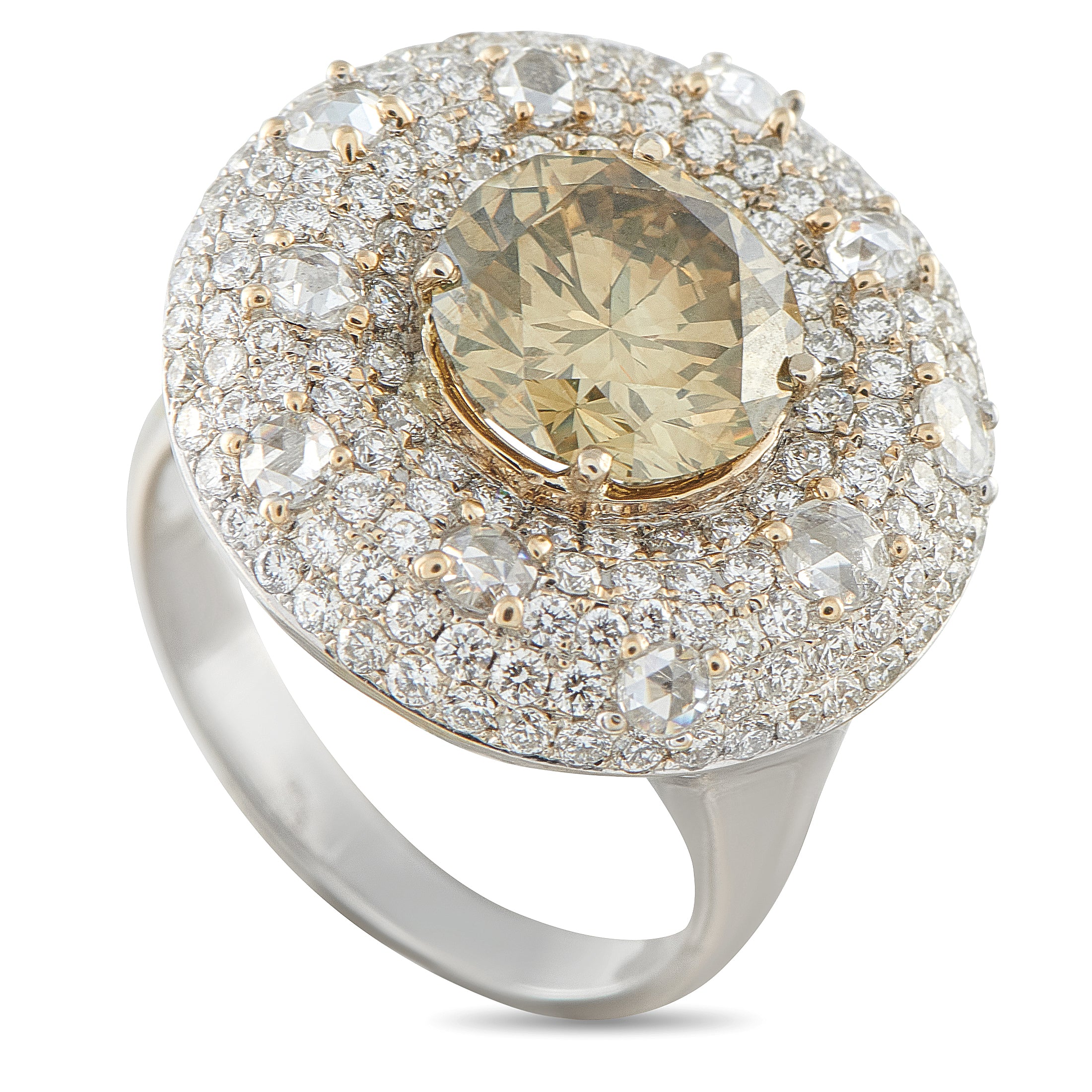 Exclusive 18K White Gold 4.86ct Diamond Ring