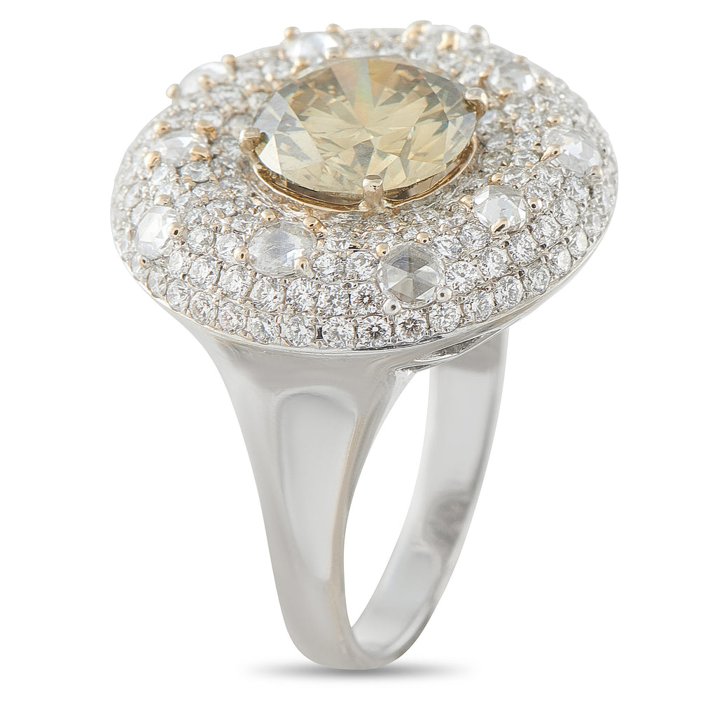 Exclusive 18K White Gold 4.86ct Diamond Ring