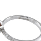 18K White Gold 0.10ct Diamond and Conch Pearl Ring